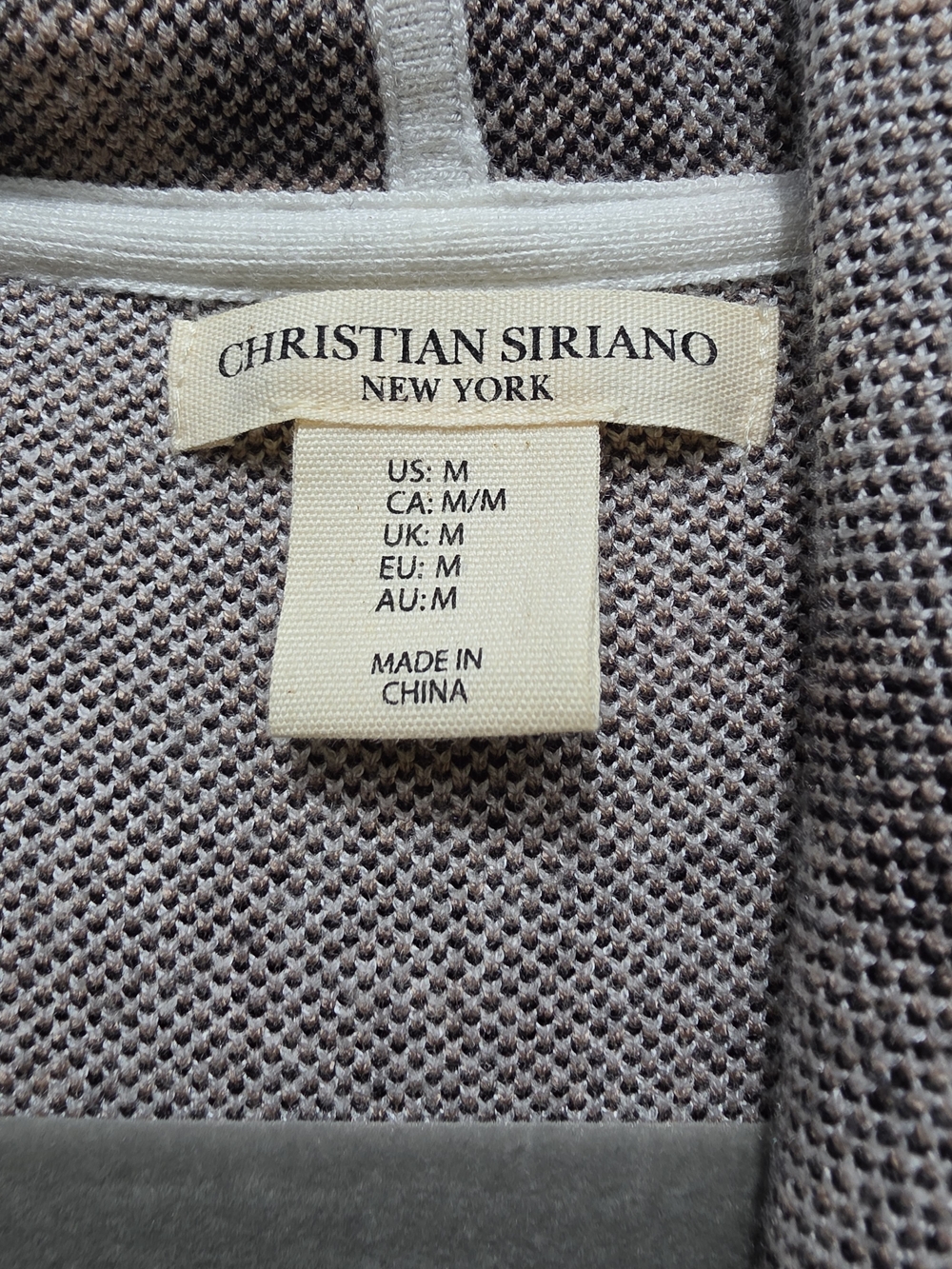 Christian Siriano Plaid Hooded Belted Cardigan in Gray, Black & Brown - Picture 5 of 5